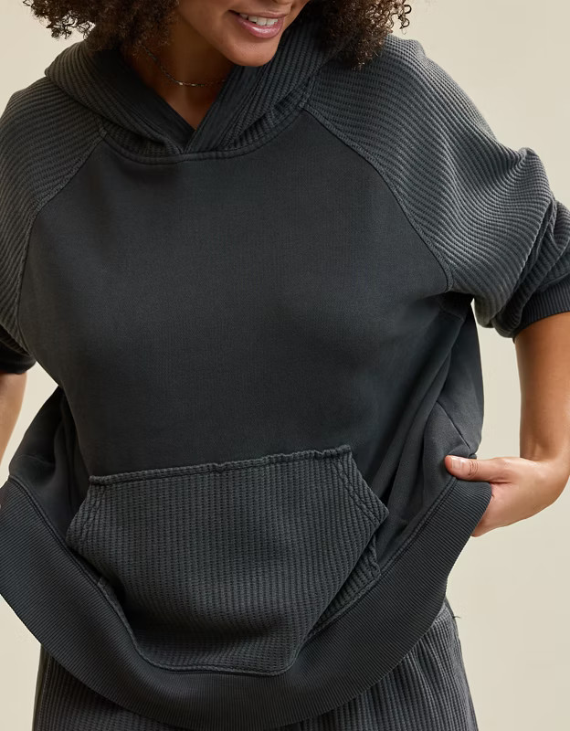 Aerie Essential Waffle Hoodie | American Eagle Outfitters (US & CA)