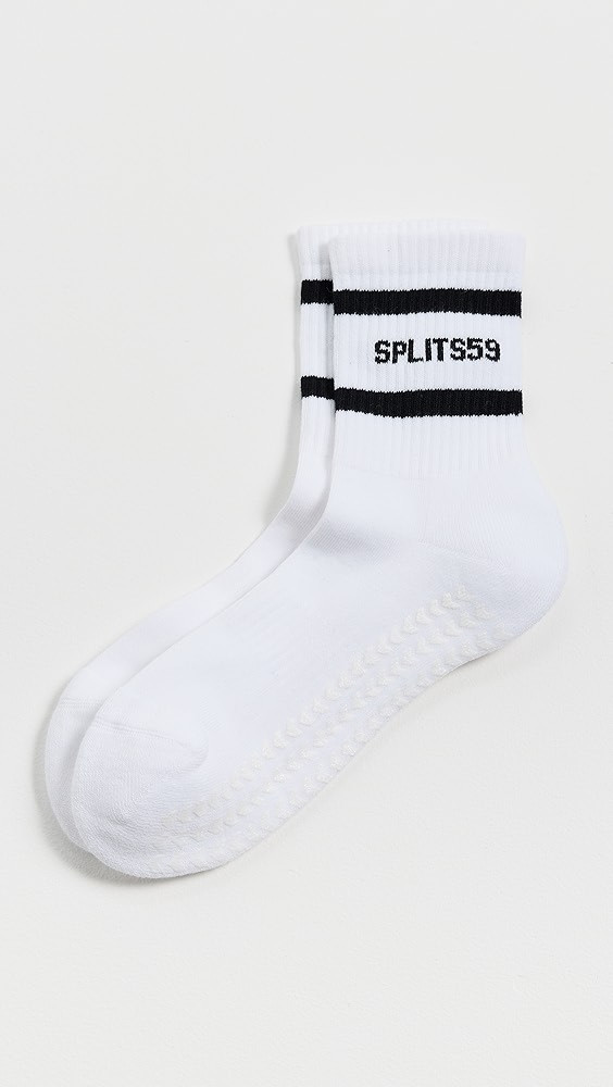 Logo Stripe Quarter Socks with Grip | Shopbop