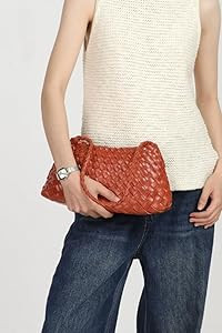 Woven Hobo Bags for Women Suede Woven Tote Bag Trendy Bucket Purse Underarm Shoulder Bag Vintage ... | Amazon (US)