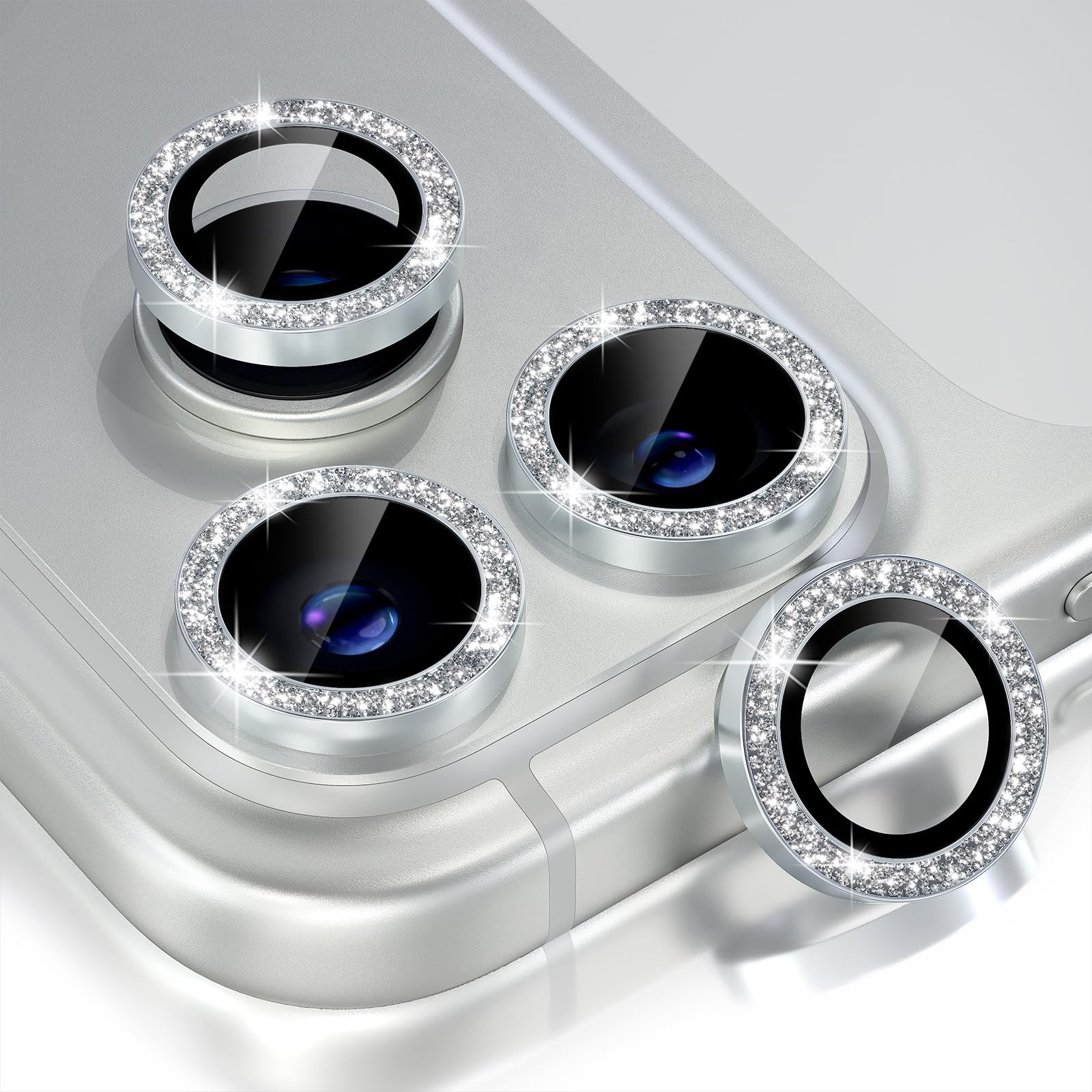 Choiche Compatible for iPhone 17 Pro/iPhone 17 Pro Max Camera Lens Protector Bling, 9H Tempered G... | Amazon (US)