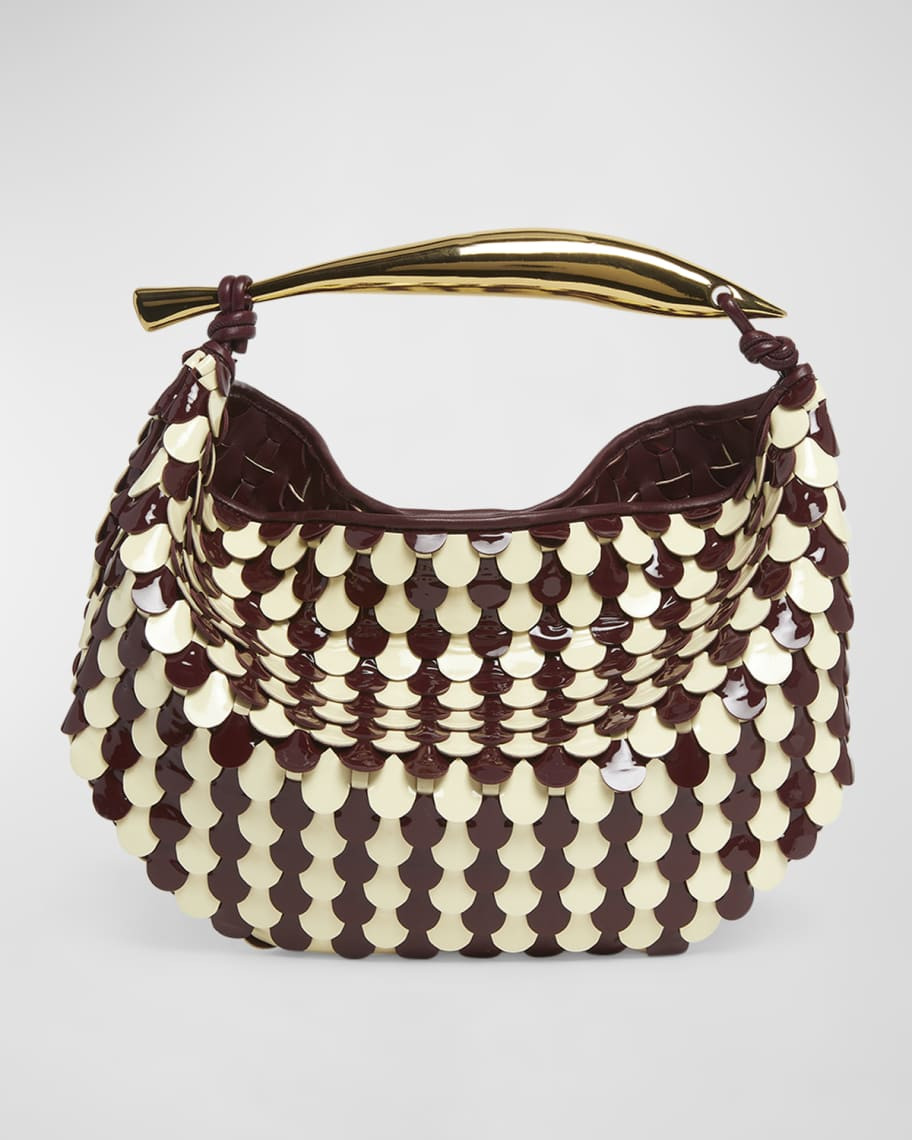 Bottega Veneta Small Sardine Patent Leather Shoulder Bag | Neiman Marcus