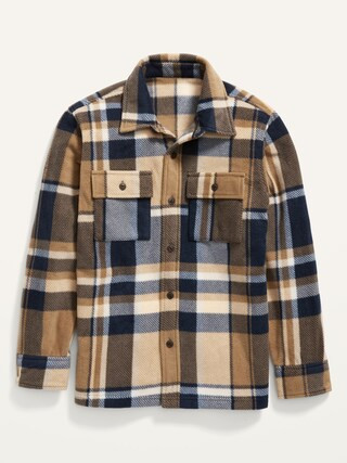 Cozy Micro Fleece Shirt Jacket for Boys | Old Navy (US)