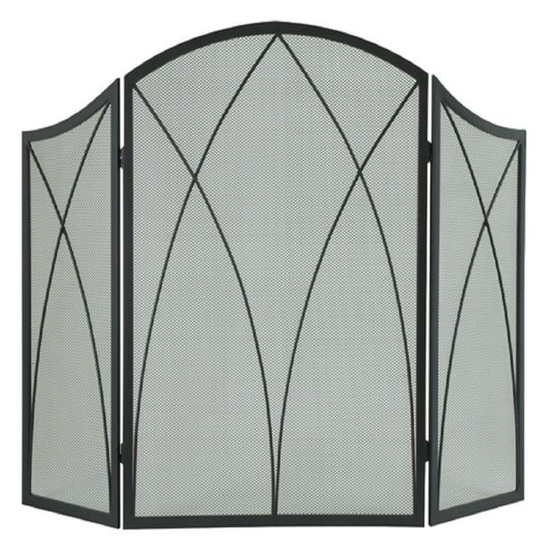 Pleasant Hearth 959 Arched Fireplace Screen - Black - Walmart.com | Walmart (US)