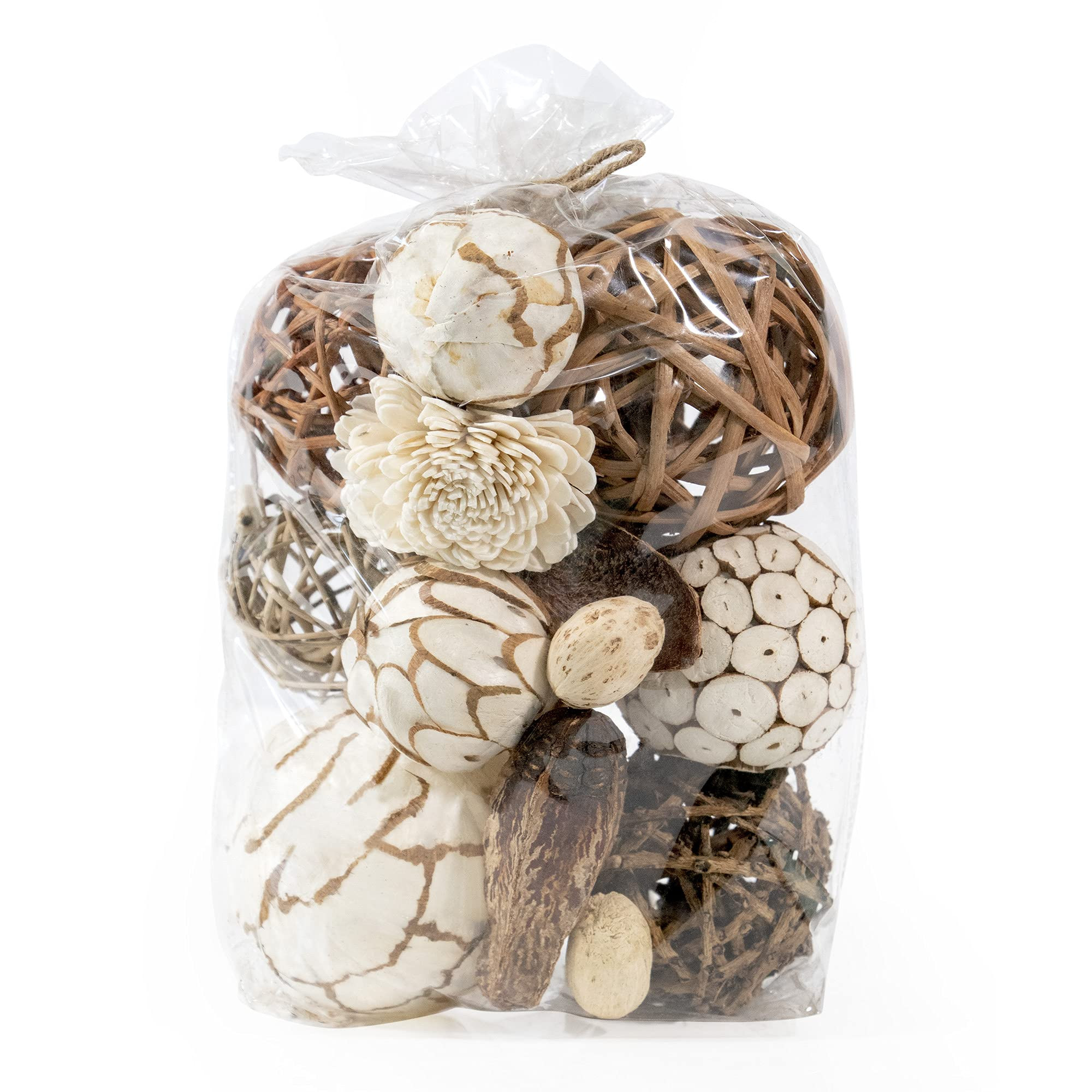 ANDALUCA Natural Tones Vase & Bowl Filler Decorative Balls (Natural Orbs) | Amazon (US)