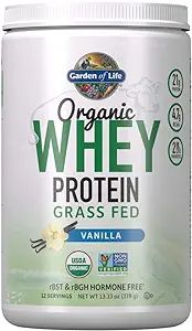 Garden of Life Whey Protein Powder Vanilla Flavor - 21g Certified Organic Grass Fed Protein for W... | Amazon (US)