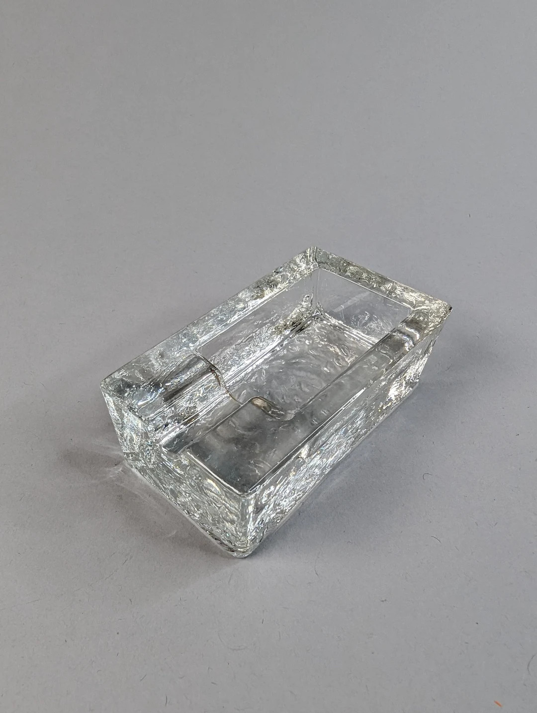 Vintage Small Individual Brutalist Glass Ashtray - Etsy | Etsy (US)