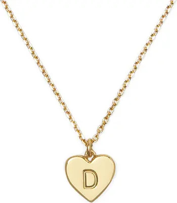 Kate Spade New York initial heart pendant necklace | Nordstrom | Nordstrom