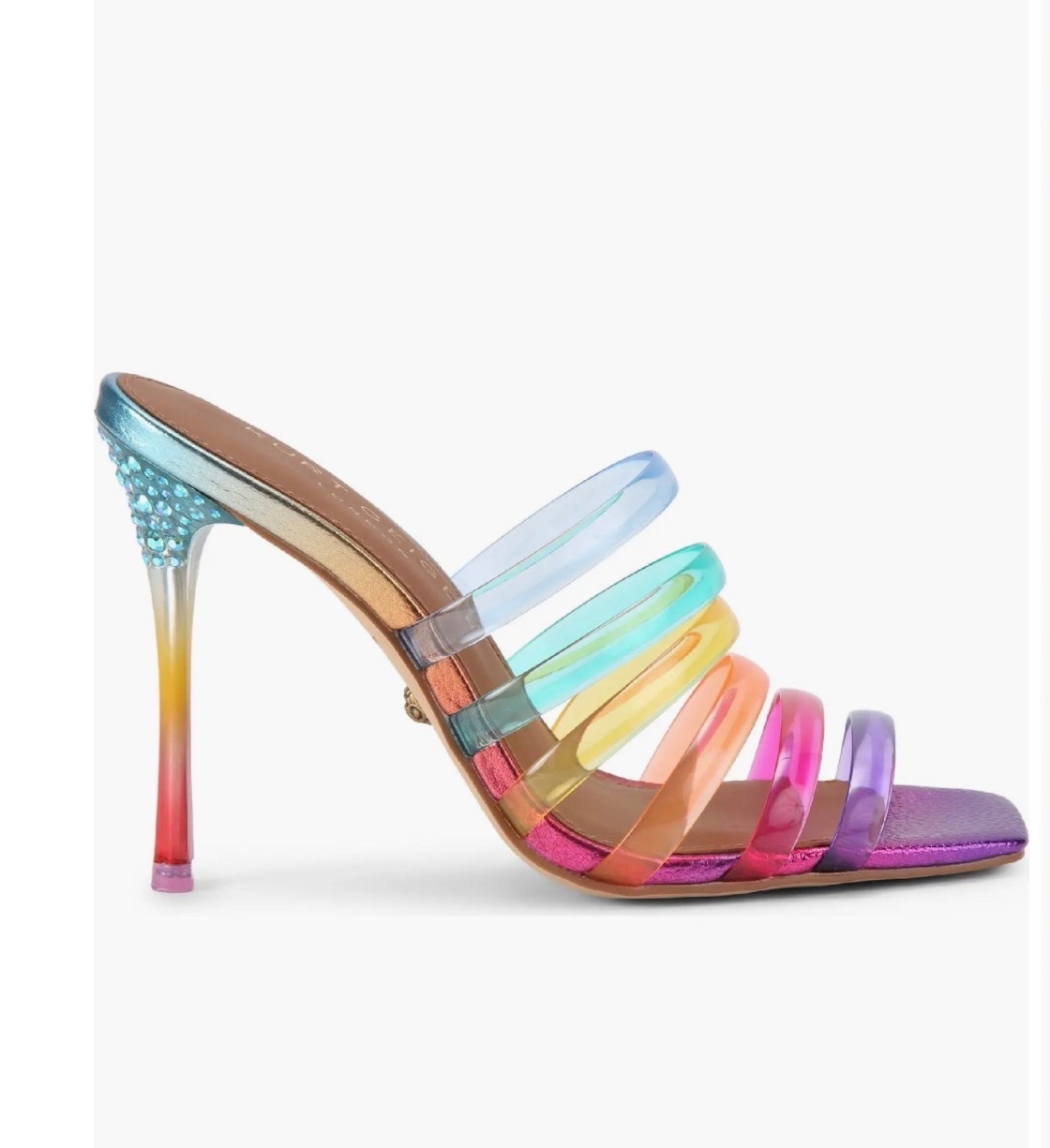 Maddison Slide Sandal
Kurt Geiger London

Translucent straps in rainbow hues enliven a square-toe slide sandal set on a jewel-accented pin heel for an extra dose of opulence.

#LTKWorkwear #LTKSeasonal #LTKWedding