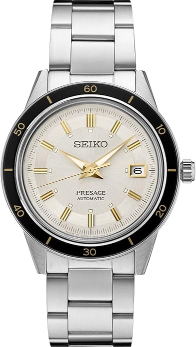 SEIKO Automatic Watch for Men - Presage Collection with Vintage 1960s Watch Inspiration - 50M Wat... | Amazon (US)