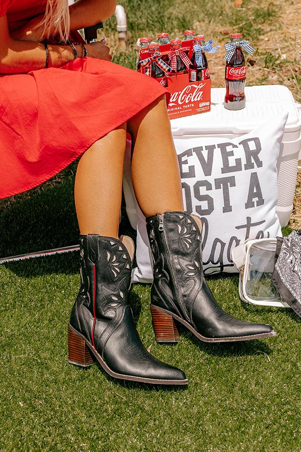 The Florence Faux Leather Cowboy Boot | Impressions Online Boutique