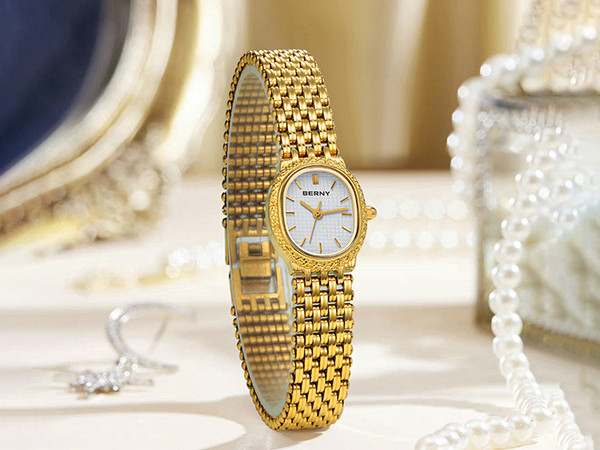 BERNY Gold Watches for Women Bracelet Watches Quartz Small Ladies Watch Updated with Tools Included | Amazon (US)
