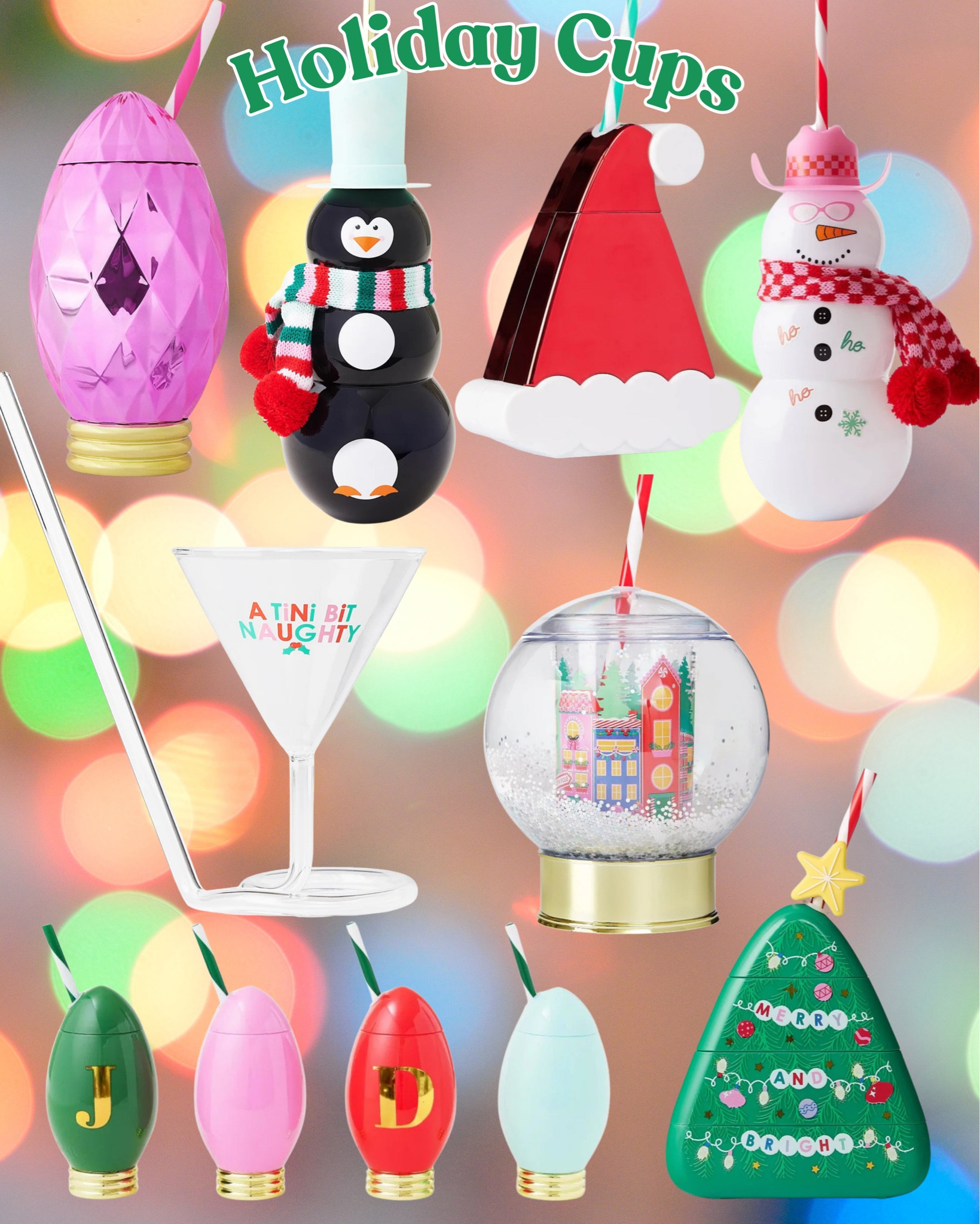 These Christmas cups would be so cute for holiday parties for adults and kids! 

#LTKSeasonal #LTKHoliday #LTKParties