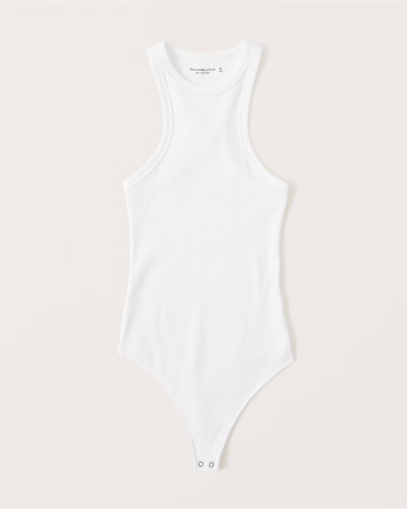 Women's Ribbed Scuba Essential Bodysuit | Women's Tops | Abercrombie.com | Abercrombie & Fitch (US)