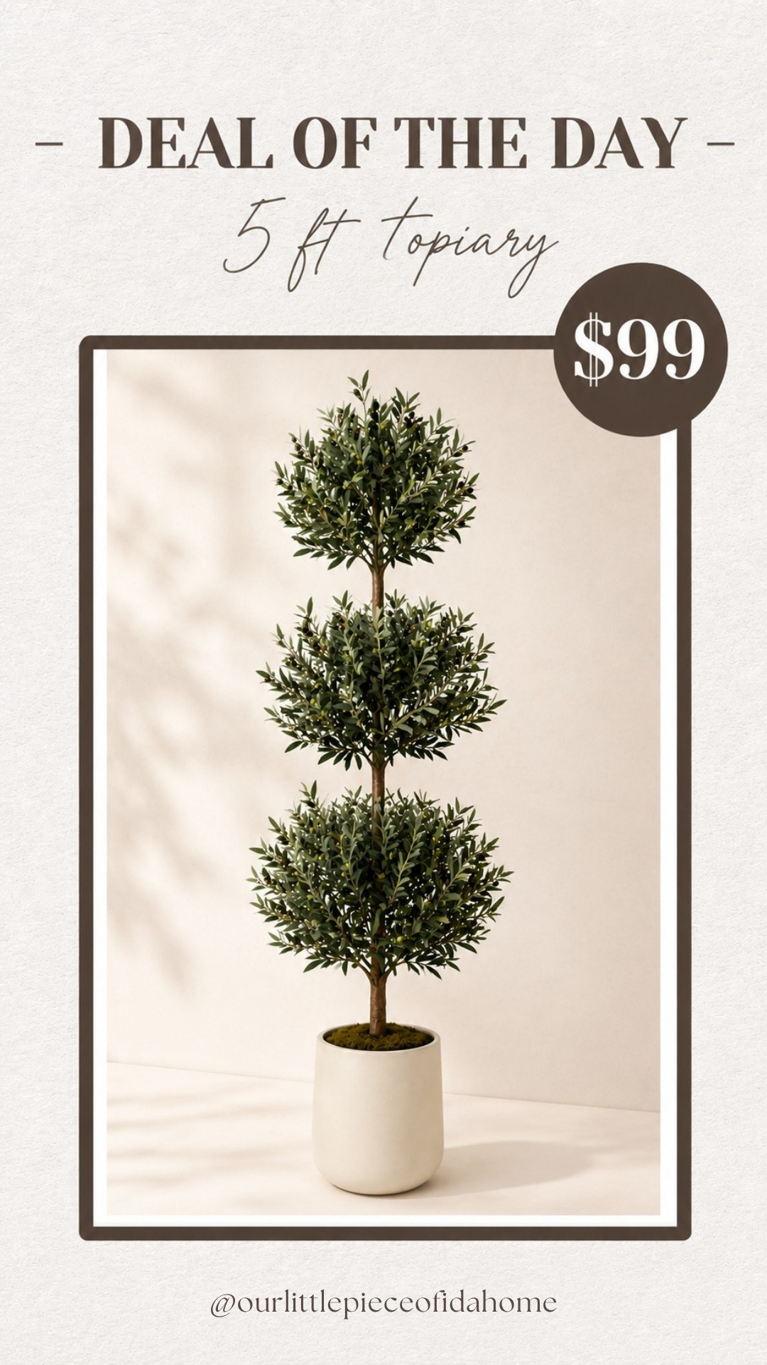 These faux plants are finally on sale! Great time to grab them - stunning 5ft olive tree topiaries 👌
@Amazon 

 #LTKU #LTKHome #LTKSaleAlert