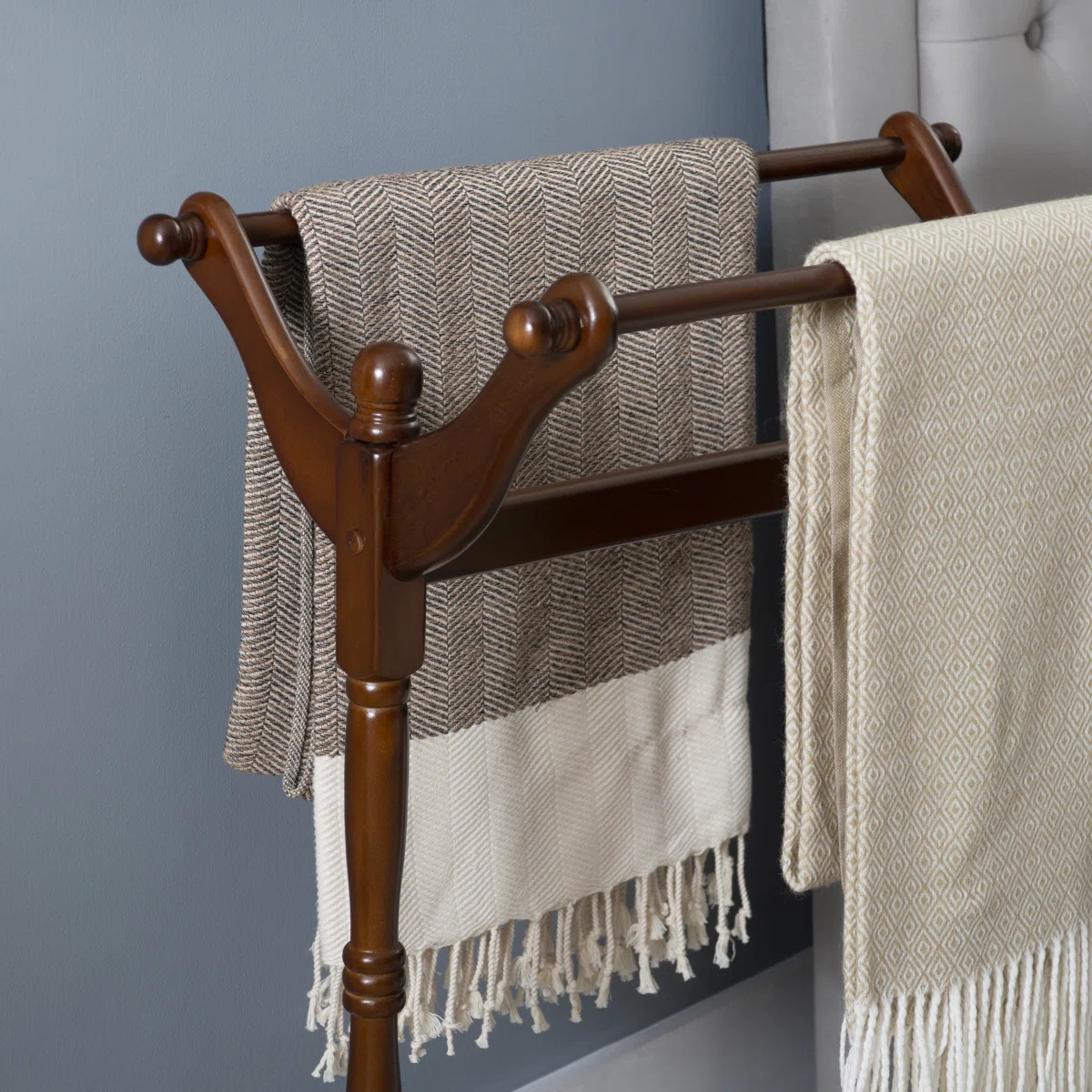 Swindell Solid Wood Quilt Rack | Wayfair North America