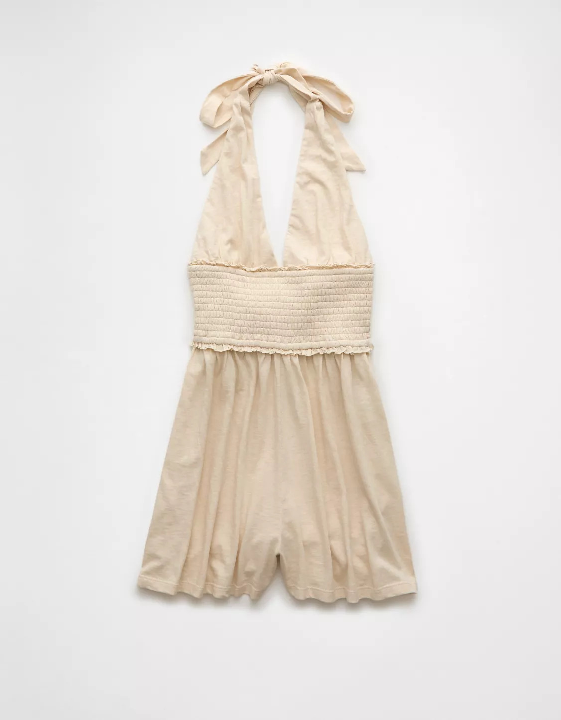 AE Smocked Halter Romper | American Eagle Outfitters (US & CA)