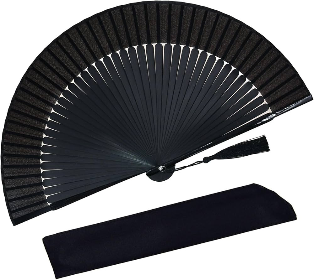 Hand Held Fan for Women Foldable, Chinese Japanese Vintage Bamboo Silk Folding Fans Hand Fan for ... | Amazon (US)