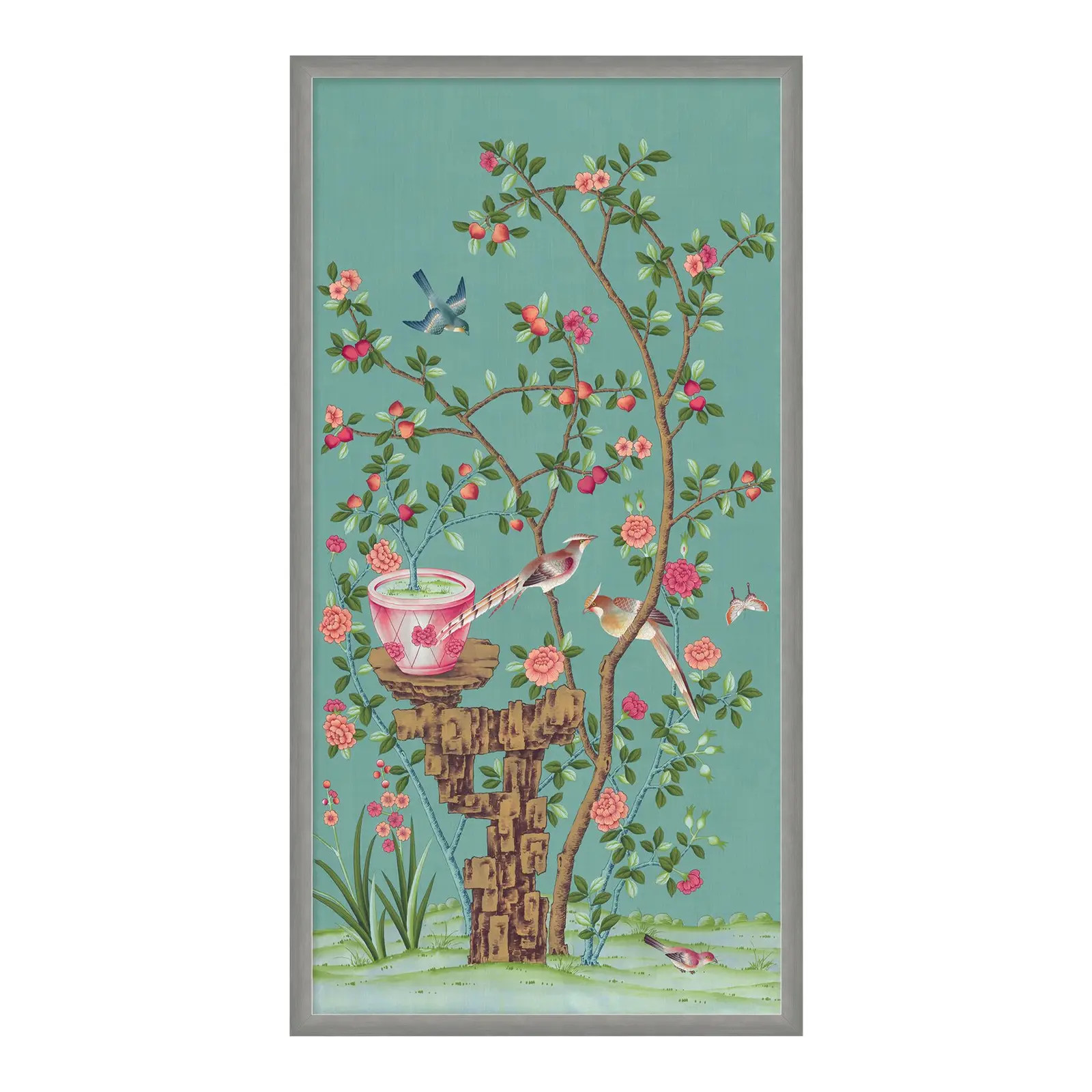 BelAire Cerulean by Paul Montgomery in Silver Frame, Medium Art Print | Chairish