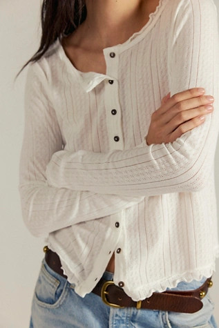 We The Free Penny Pointelle Cardi | Free People (Global - UK&FR Excluded)