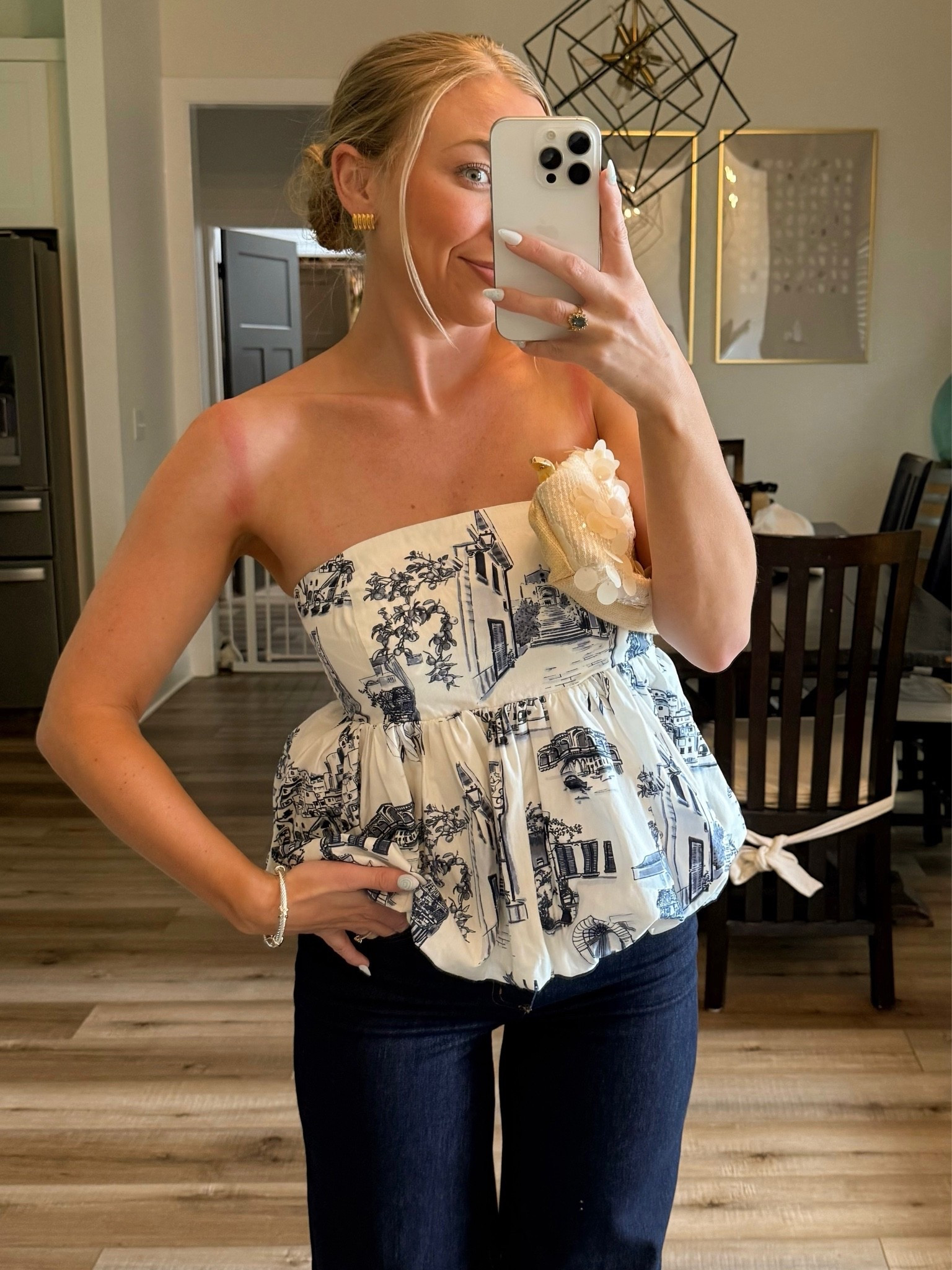Girls night outfit! 
Small top
26 jeans