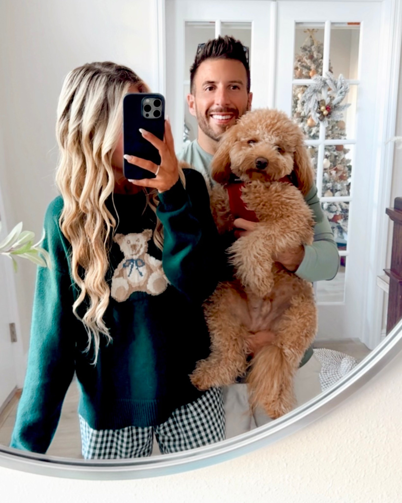 Cozy Holiday Outfit styled with a green teddy bear sweater, the viral gingham shorts, knee-high suede boots, + a matching neutral tote bag. Teddy Bear sweaters have been trending!

This is an affordable look from less that comes in a variety of colors. I own burgundy for the holidays too.

Gingham boxers, casual, holiday outfit, neutral boots, teddy bear trend

#LTKHoliday #LTKSaleAlert #LTKootd