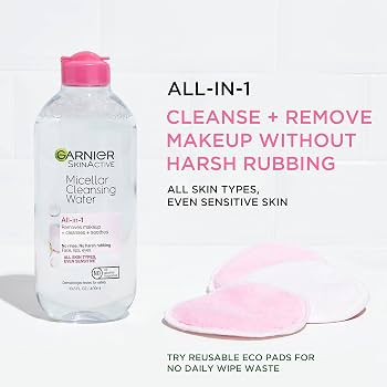 Garnier Micellar Water, Hydrating Facial Cleanser & Makeup Remover, Suitable for Sensitive Skin, ... | Amazon (US)