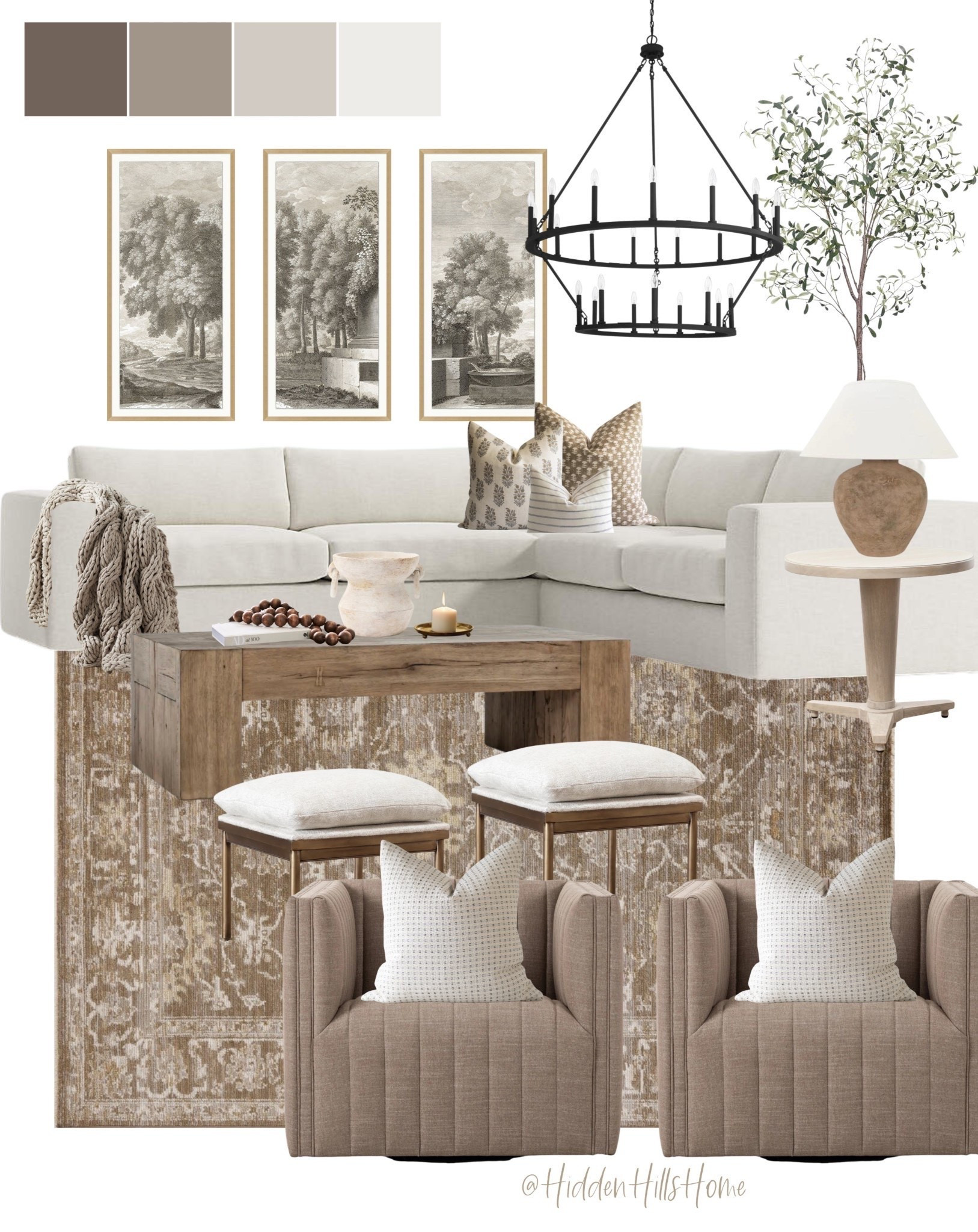 Cozy living room decor mood board, living room design, home decor ideas, sectional sofa, living room inspiration, accent chairs, coffee table #homedecor

#LTKHome #LTKSaleAlert #LTKSeasonal