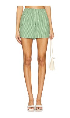 Veronica Beard Jazmin Short in Lemongrass & Dove from Revolve.com | Revolve Clothing (Global)
