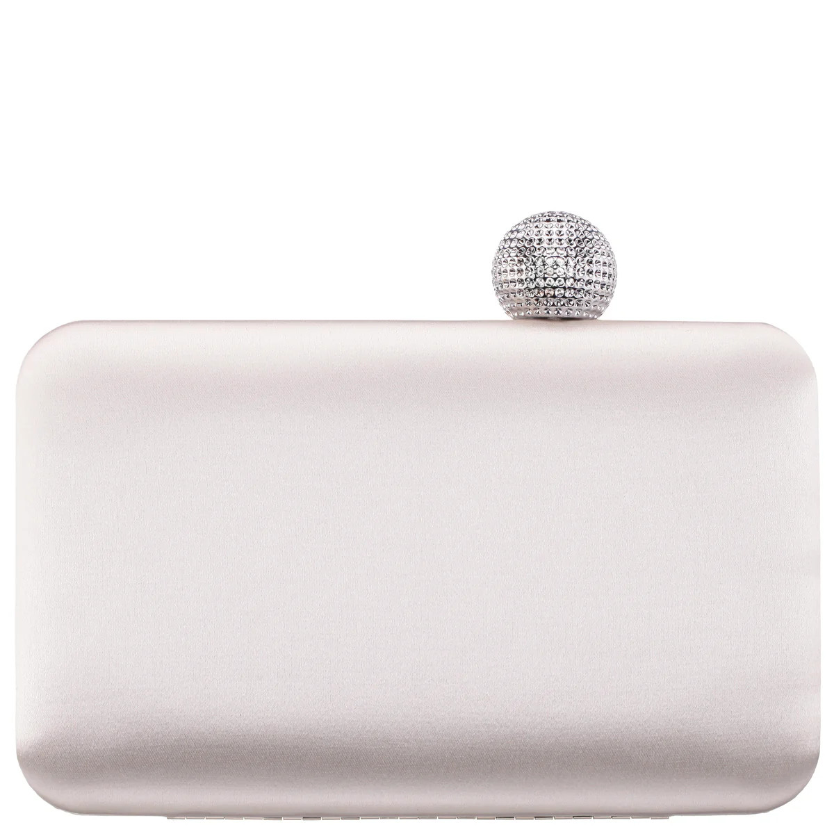 Womens Kimberly Beige Satin Minaudiere W/Crystal Clasp | Nina Shoes | Nina Shoes