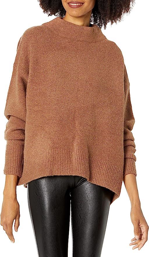 Cable Stitch Women's Mock Neck Cozy Sweater | Amazon (US)