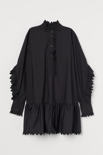 Baumwolltunika mit Volants | H&M (DE, AT, CH, NL, FI)