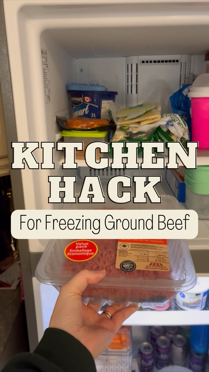 If you often forget to thaw your meat with enough time before dinner, then you need this #kitchenhack 🙌🏻 

The meat thaws soooo much faster when it's frozen in a thin layer like this. Not to mention how much more space you'll save in your fridge! 😃 

Would you try this? Or do you already freeze your ground meats like this from the last time I shared it? Or maybe you've been storing like this your whole life?!

Let me know in the comments 💁🏻‍♀️

And make sure you're following me @gratefulheartcollective for more simple hacks to save time, money and energy 🥳 

#momhacks #lifehacks #kitchenorganization #kitchenhacks #lifehack #momhack #canadianmoms #kitchenhack

#LTKsale #LTKcanada #LTKfamily