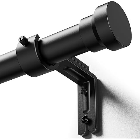 Ivilon Curtain Rod for Windows 28 to 48 Inch – 1 Inch Telescoping Drapery Rod, 2 Long Sections,... | Amazon (US)