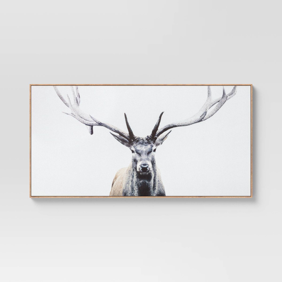47" x 24" Deer Framed Wall Canvas - Threshold™ | Target