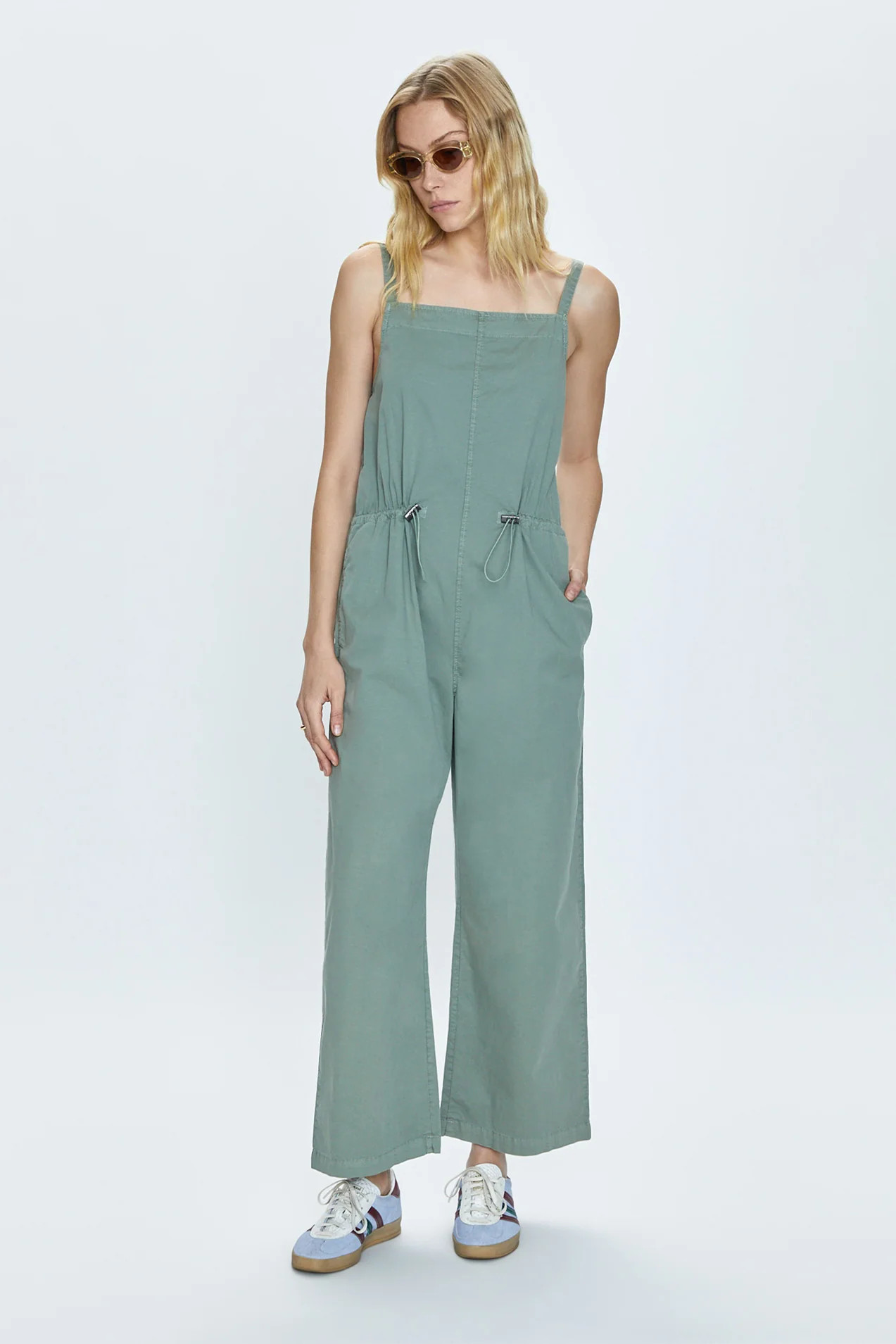Adela Wide Leg Sleeveless Jumpsuit - Bluff | Pistola Denim
