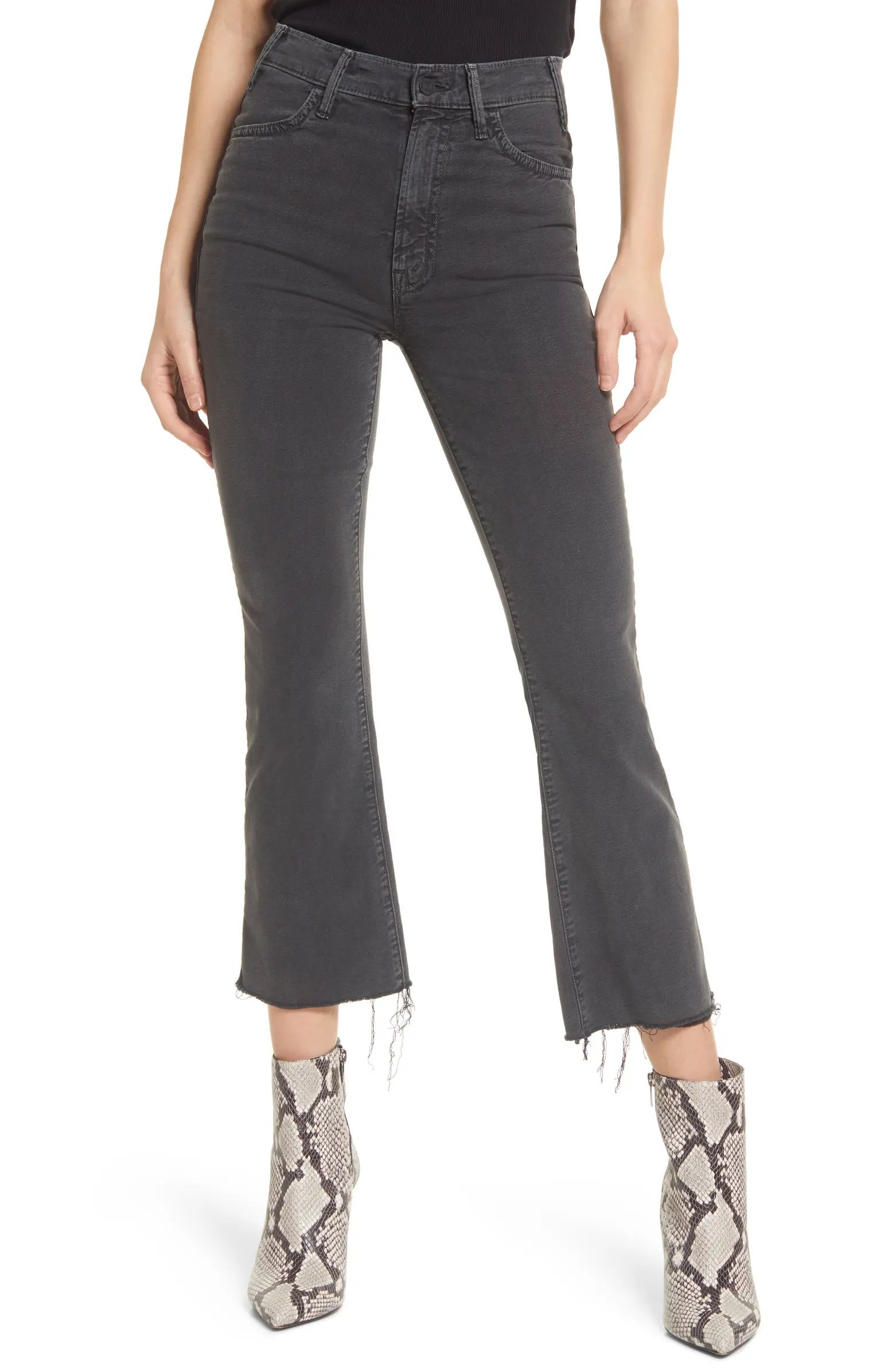 MOTHER The Hustler High Waist Ankle Fray Jeans | Nordstrom | Nordstrom