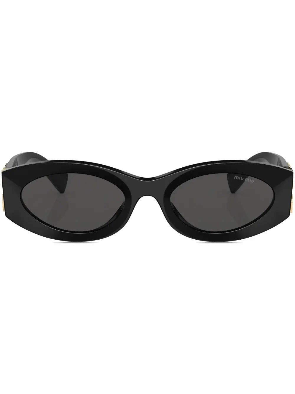 Miu Glimpse oval-frame sunglasses | Farfetch Global