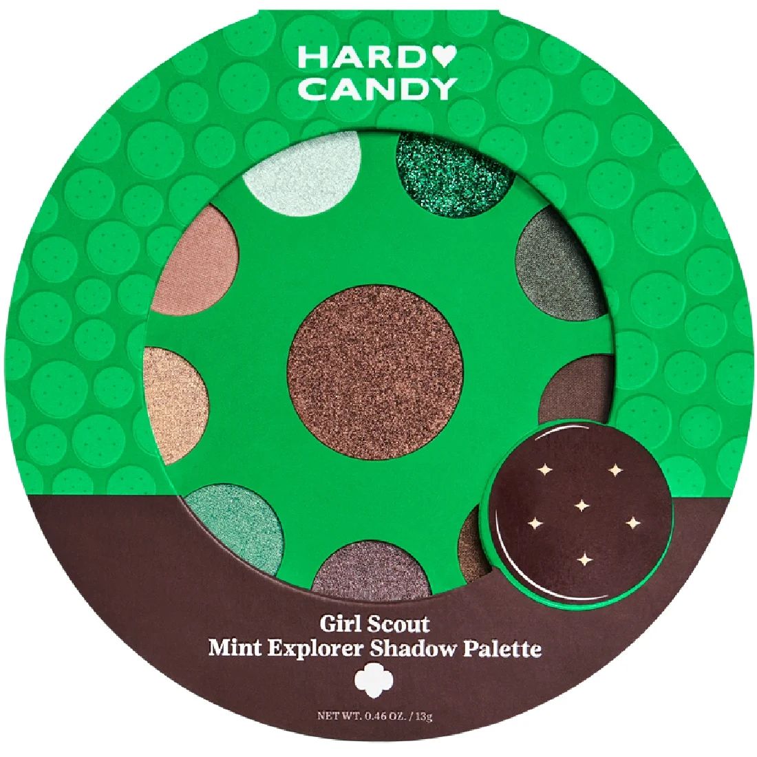 Hard Candy x Girl Scout Shadow Palette, Mint Explorer, Thin Mint-Scented, Brown & Green | Walmart (US)