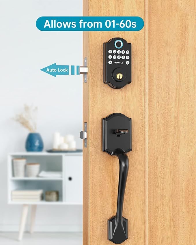 Front Door Lock Set, HEANTLE Keyless Entry Door Locks with Keypads, Smart Locks for Front Door wi... | Amazon (US)