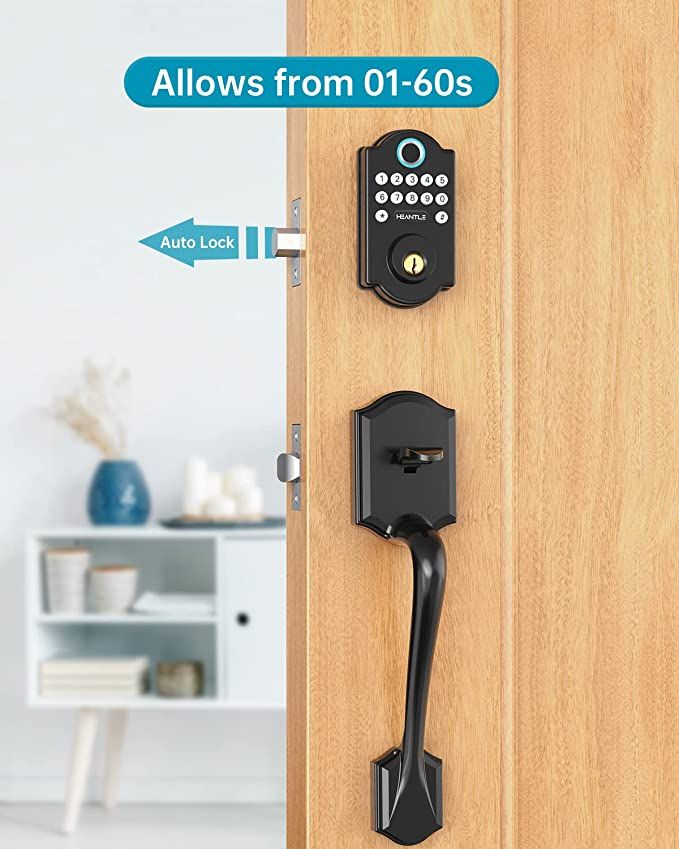 Front Door Lock Set, HEANTLE Keyless Entry Door Locks with Keypads, Smart Locks for Front Door wi... | Amazon (US)