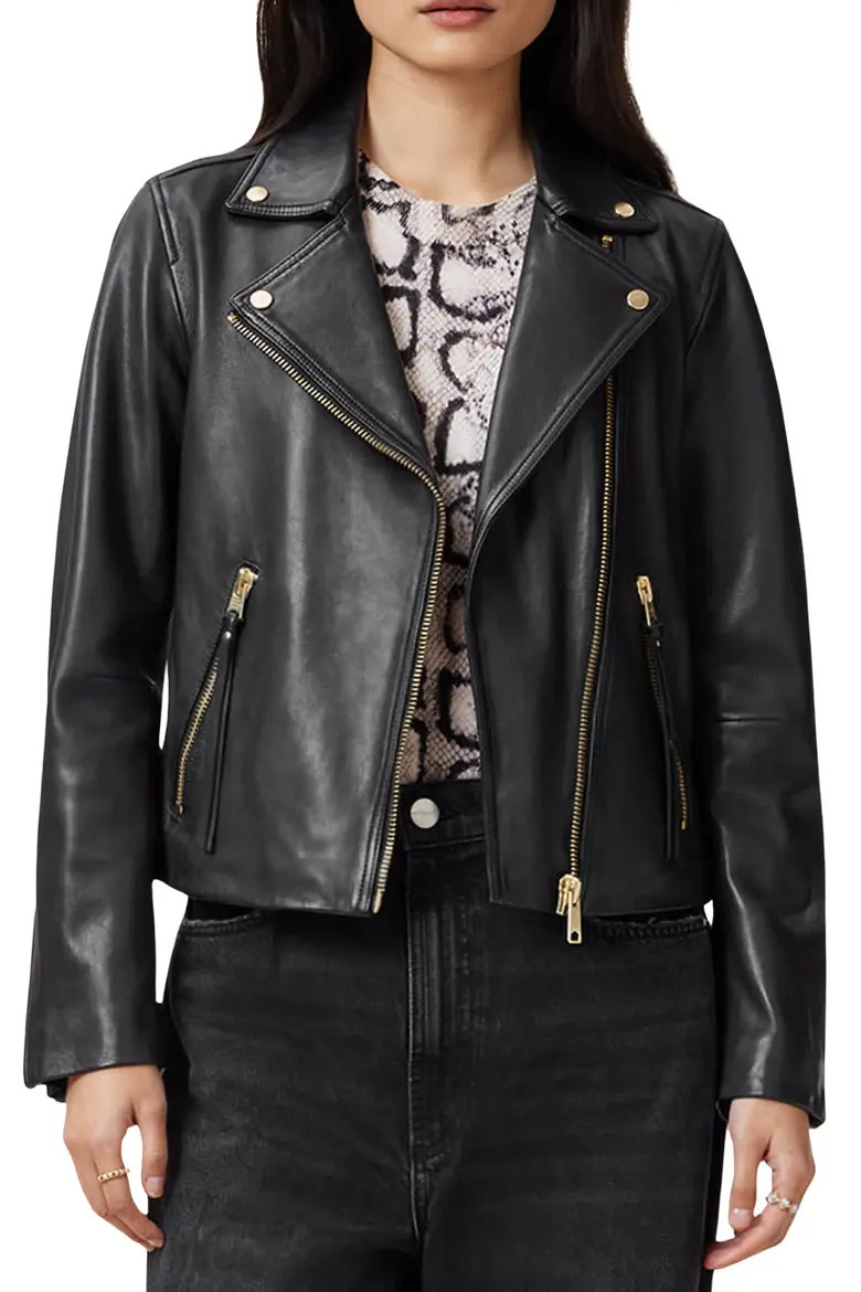 Dalby Leather Biker Jacket (Women) | Nordstrom | Nordstrom