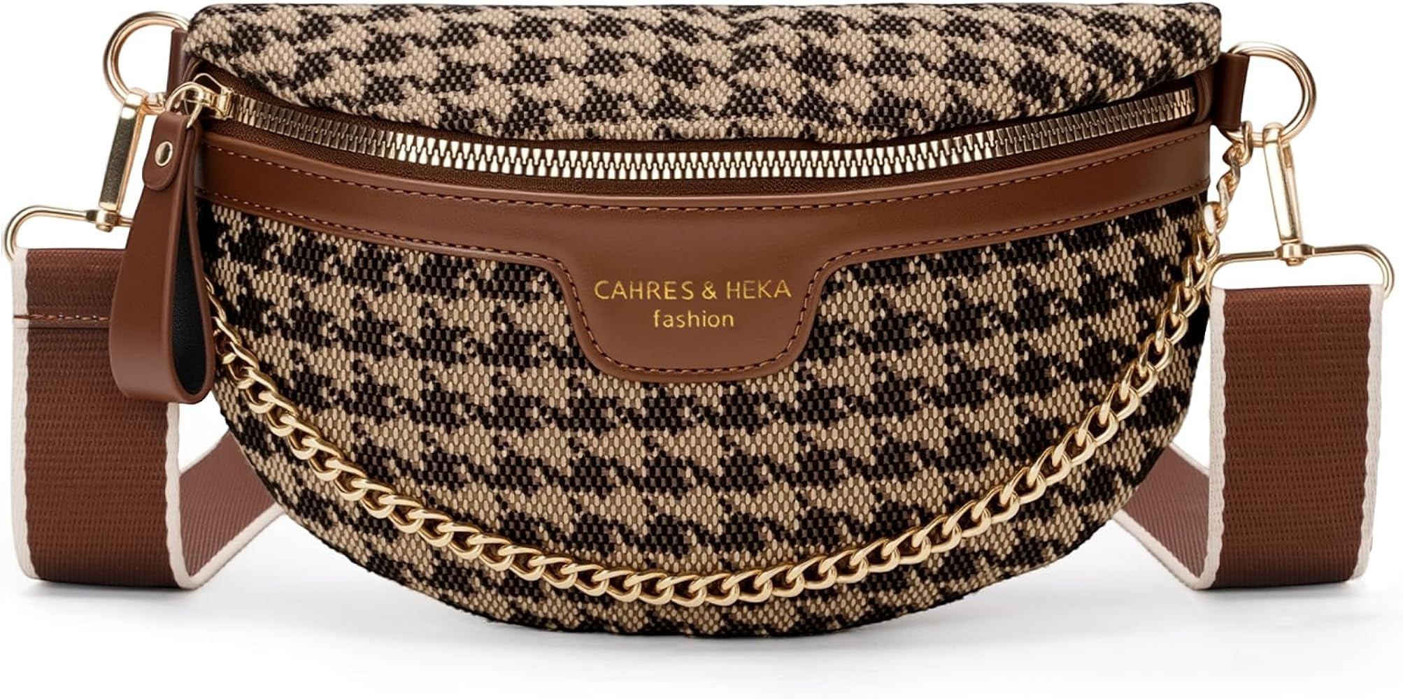 Crossbody Bags for Women Fanny Packs Chest Leopard Belt Bum Bags Sling Purses for Women Purse Wai... | Amazon (US)