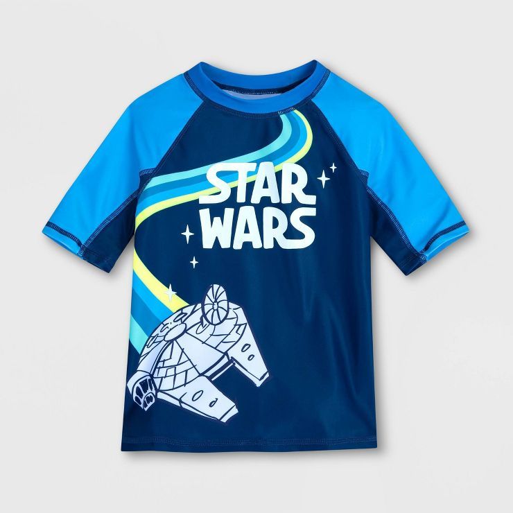 Boys&#39; Disney Star Wars Rash Guard Swimsuit Top - Disney Store | Target