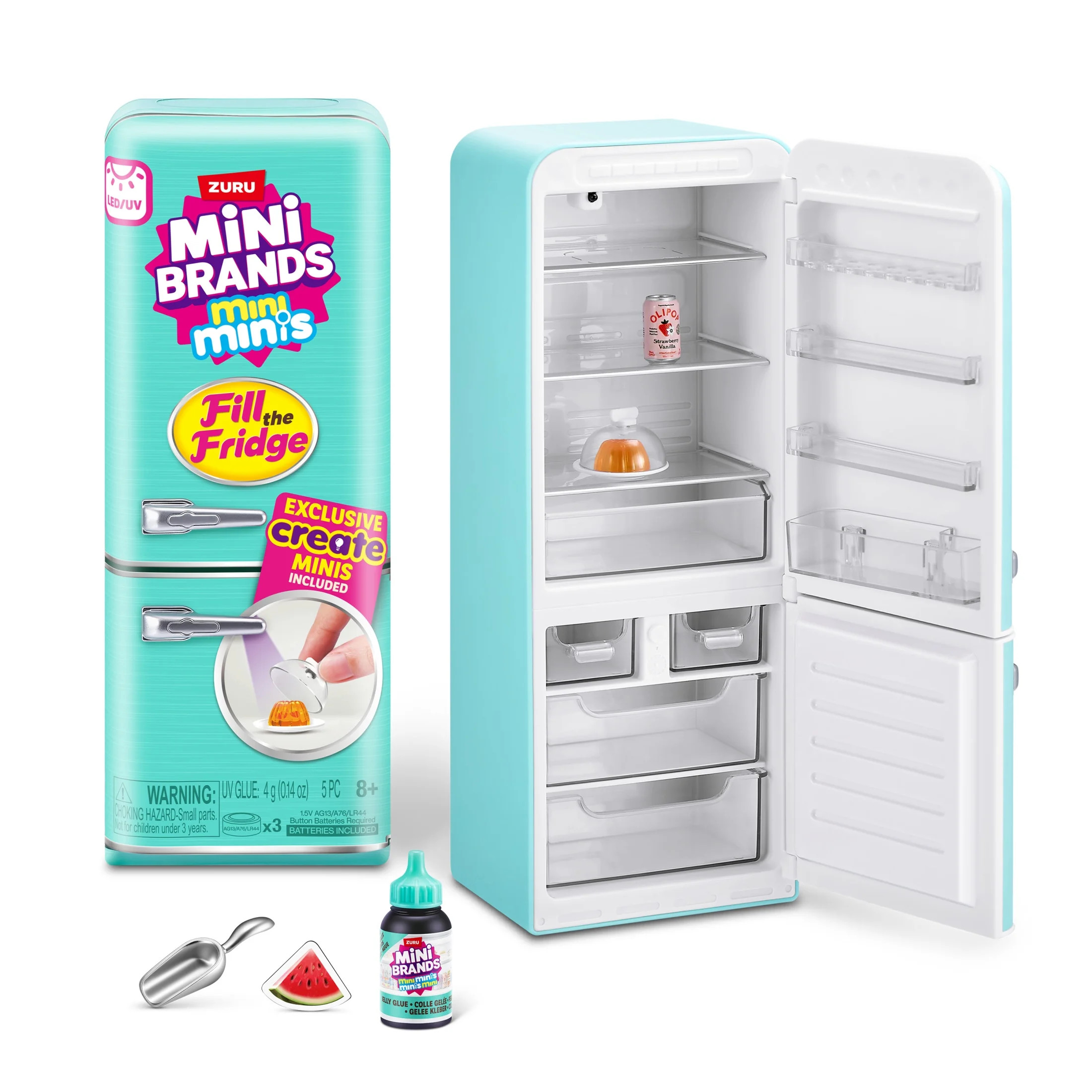 Mini Brands Fill the Fridge Playset (Assorted) Collectible Blind Novelty and Gag Toy by ZURU | Walmart (US)