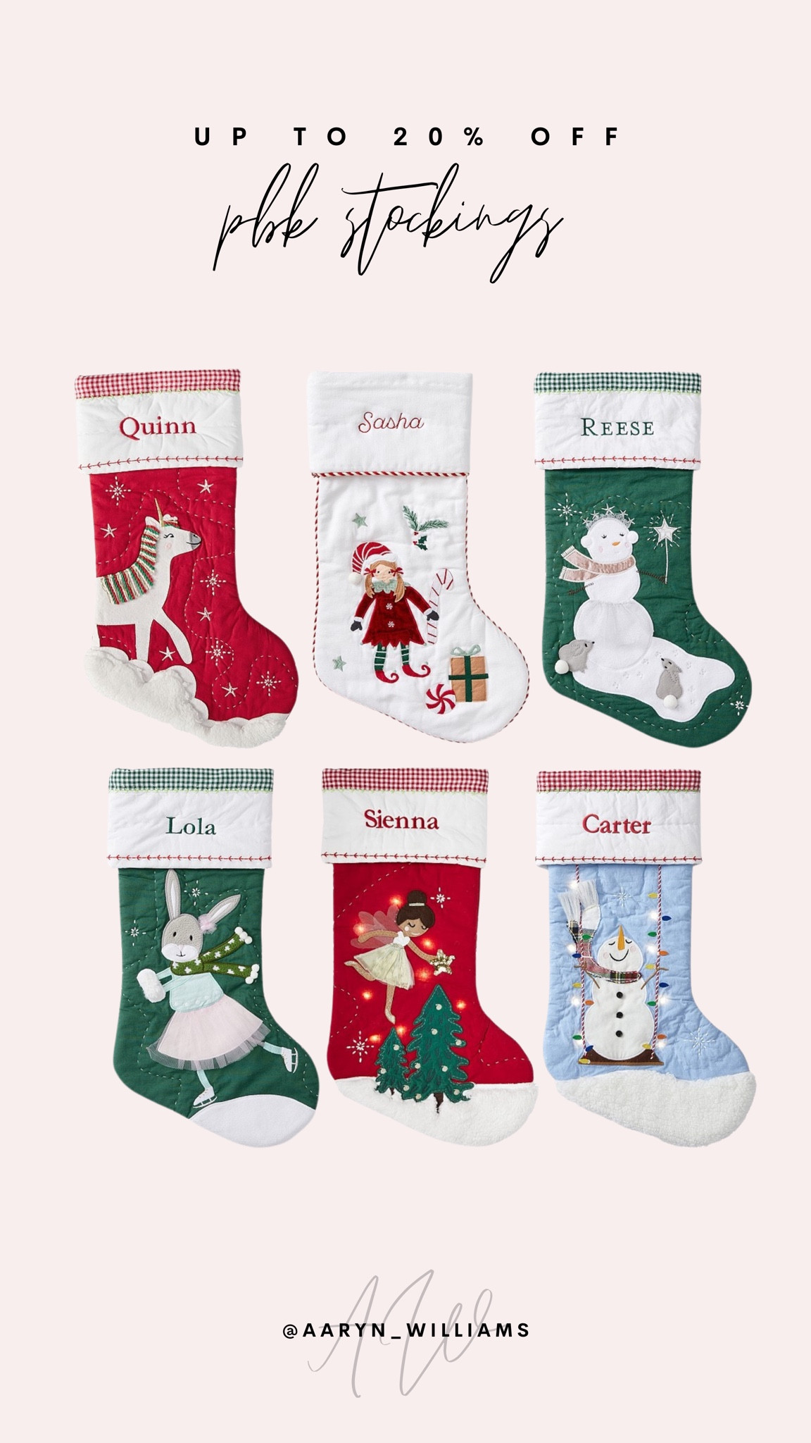 The sweetest stockings at PBK are on sale! Pottery Barn Kids never disappoints 🎄🎅🏻🎁

Christmas decor, holiday decor, Christmas stockings, custom gifts, holiday gift guide

#LTKHoliday #LTKSeasonal #LTKHome