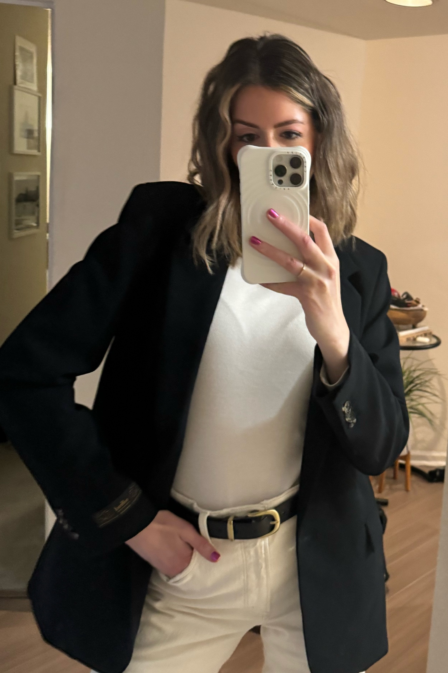 Most worn blazer 🖤
Wearing a size 8 an oversized look. 

#LTKworkwear #LTKstyletip