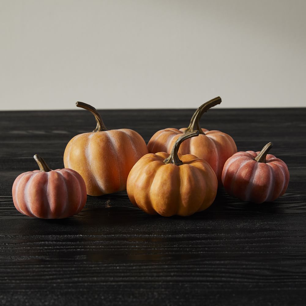 Pumpkin Bowl Filler, Orange, Set of 5 | West Elm (US)