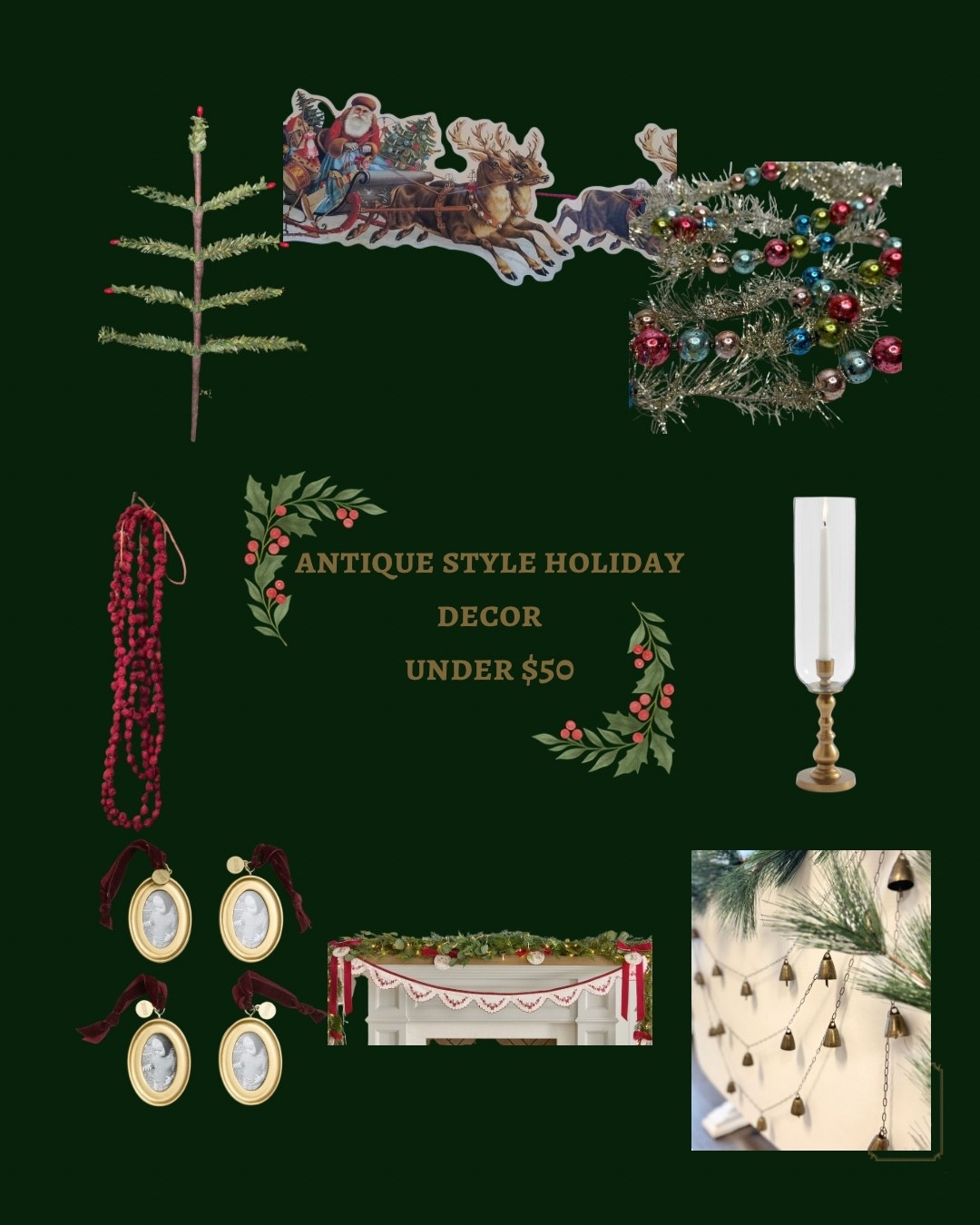 Add a little vintage charm to your holiday decor with these options. 

#LTKSeasonal #LTKHoliday #LTKHome