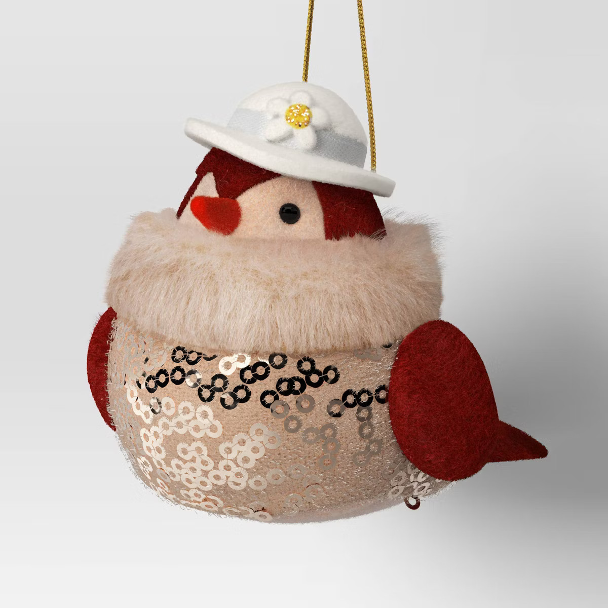 Christmas Featherly Friends Ornament White Hat - Wondershop™ | Target