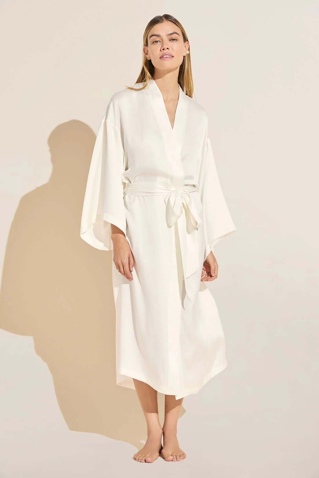 Inez Washable Silk Robe | Eberjey